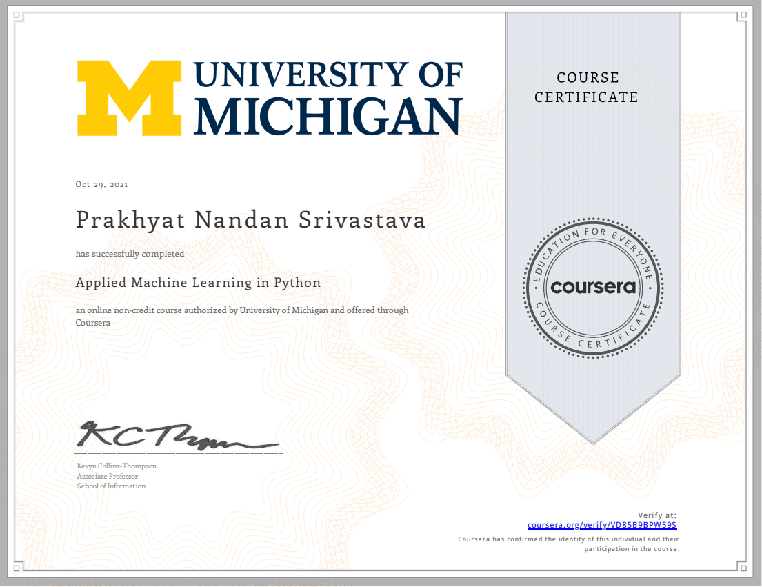 Machine Learning in Python